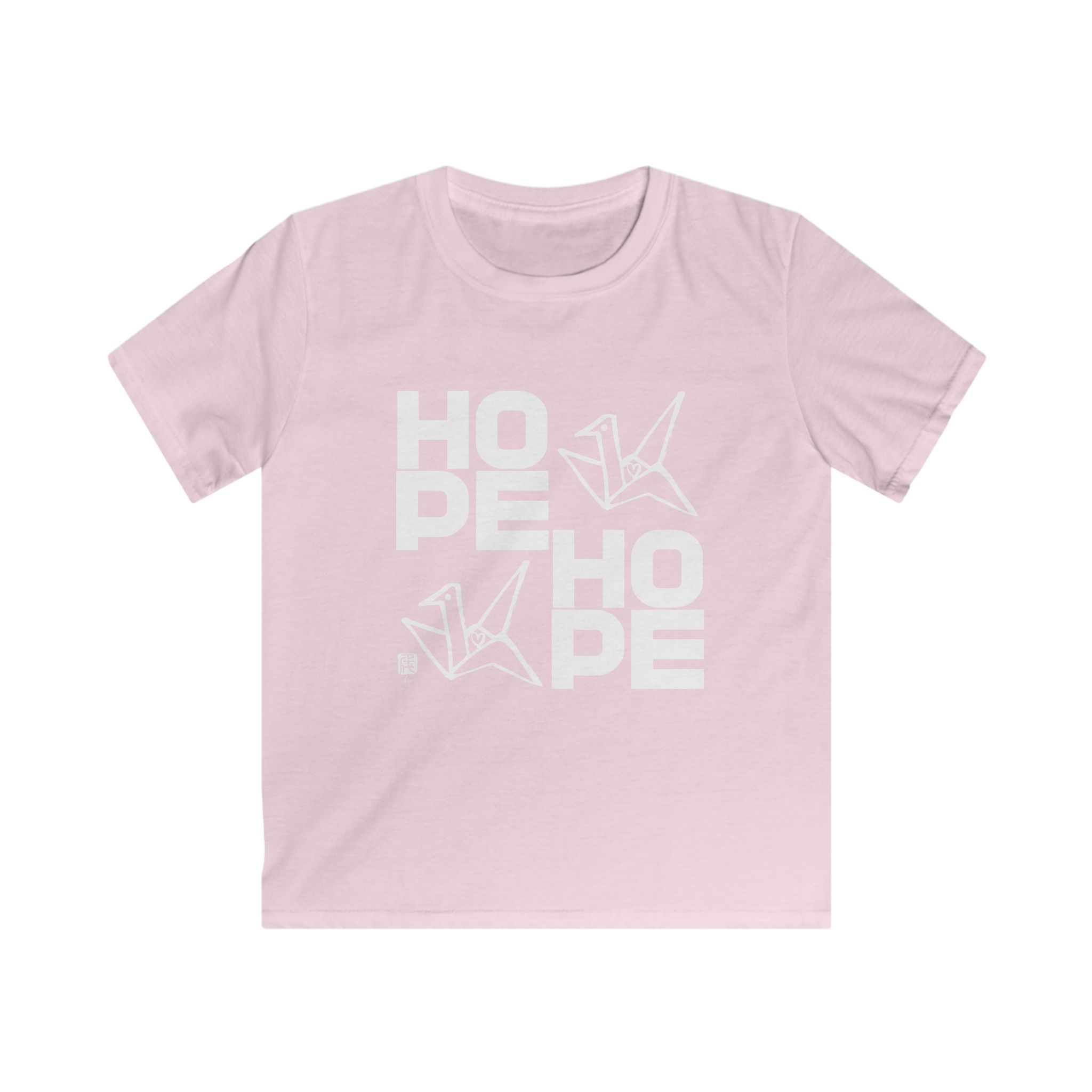 "Hope" Origami Crane Kids Shirt - Image 9