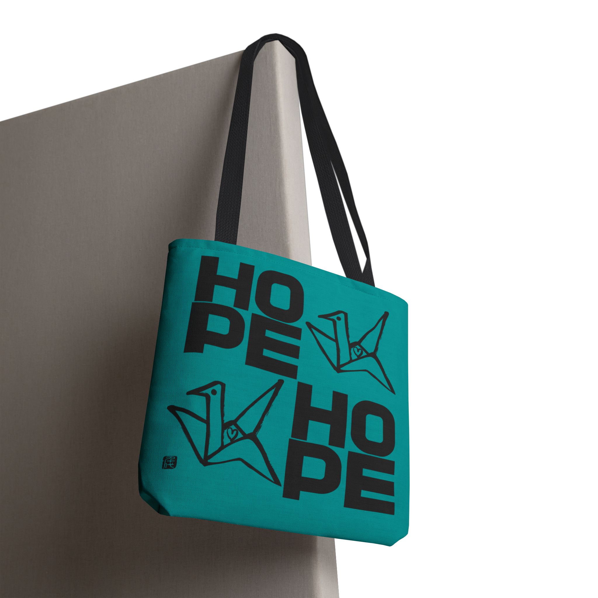 GREEN Hope Crane Tote Bag - Image 3