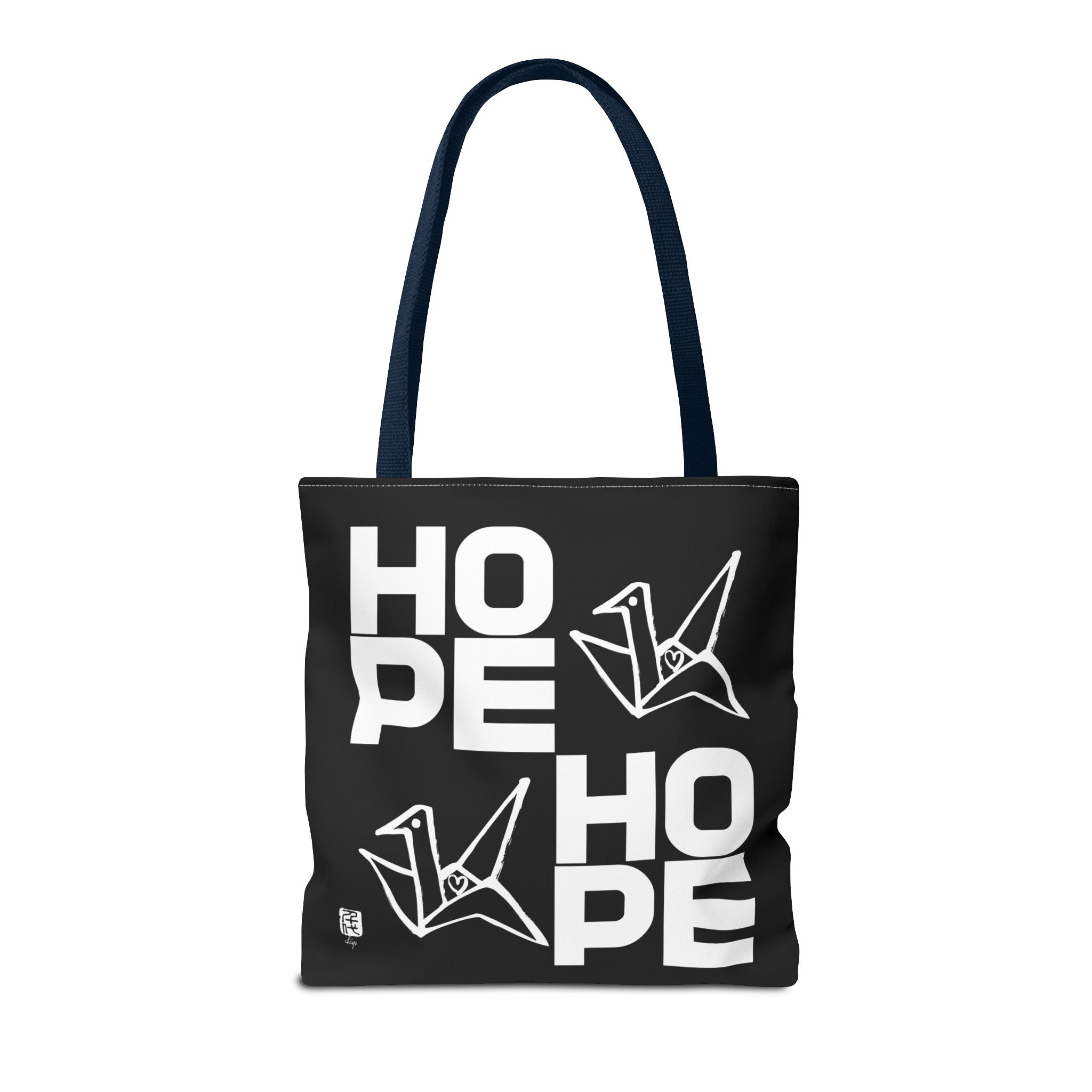 BLACK Hope Origami Tote Bag - Image 7