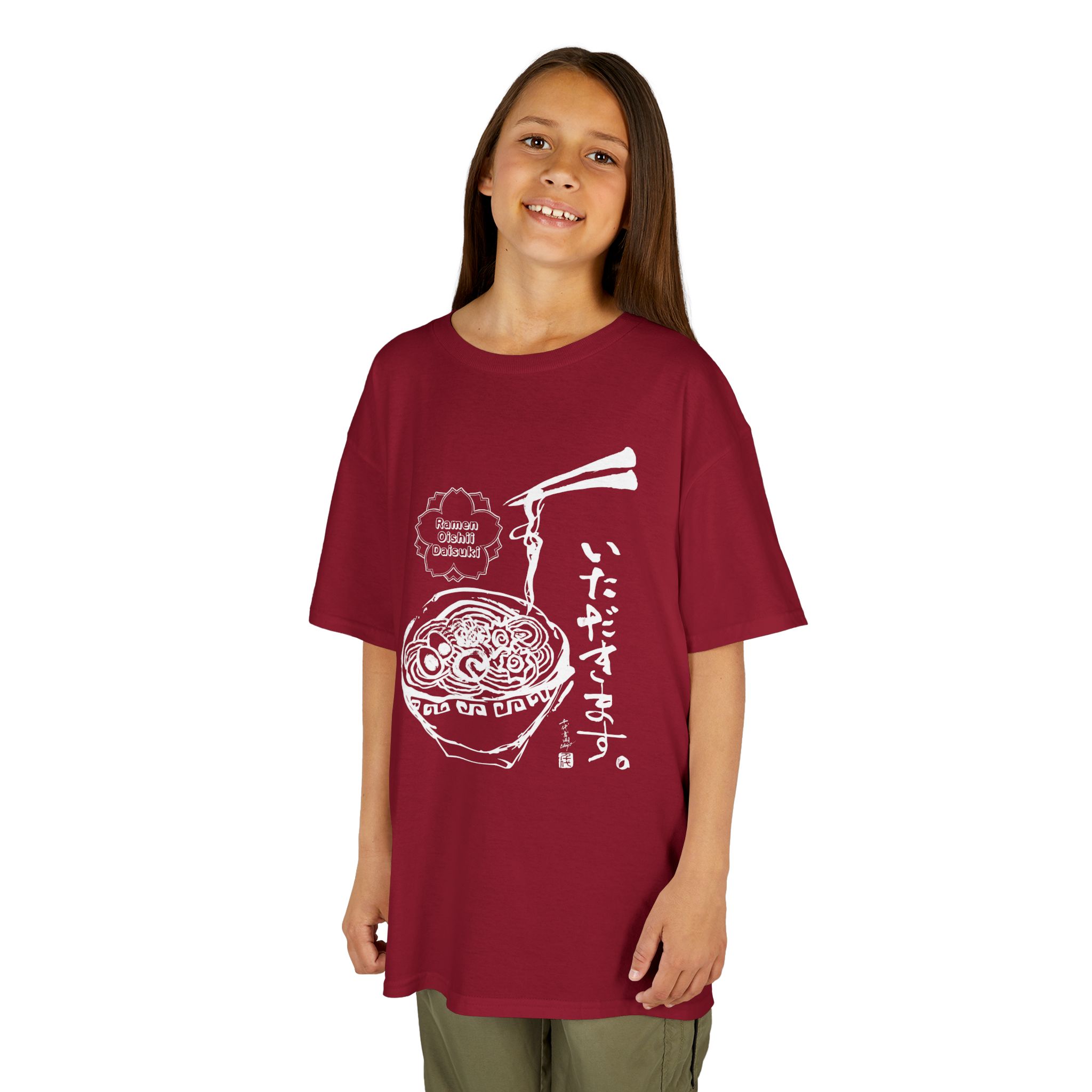 Ramen Bowl 'Itadakimasu' Youth Tee - Image 14