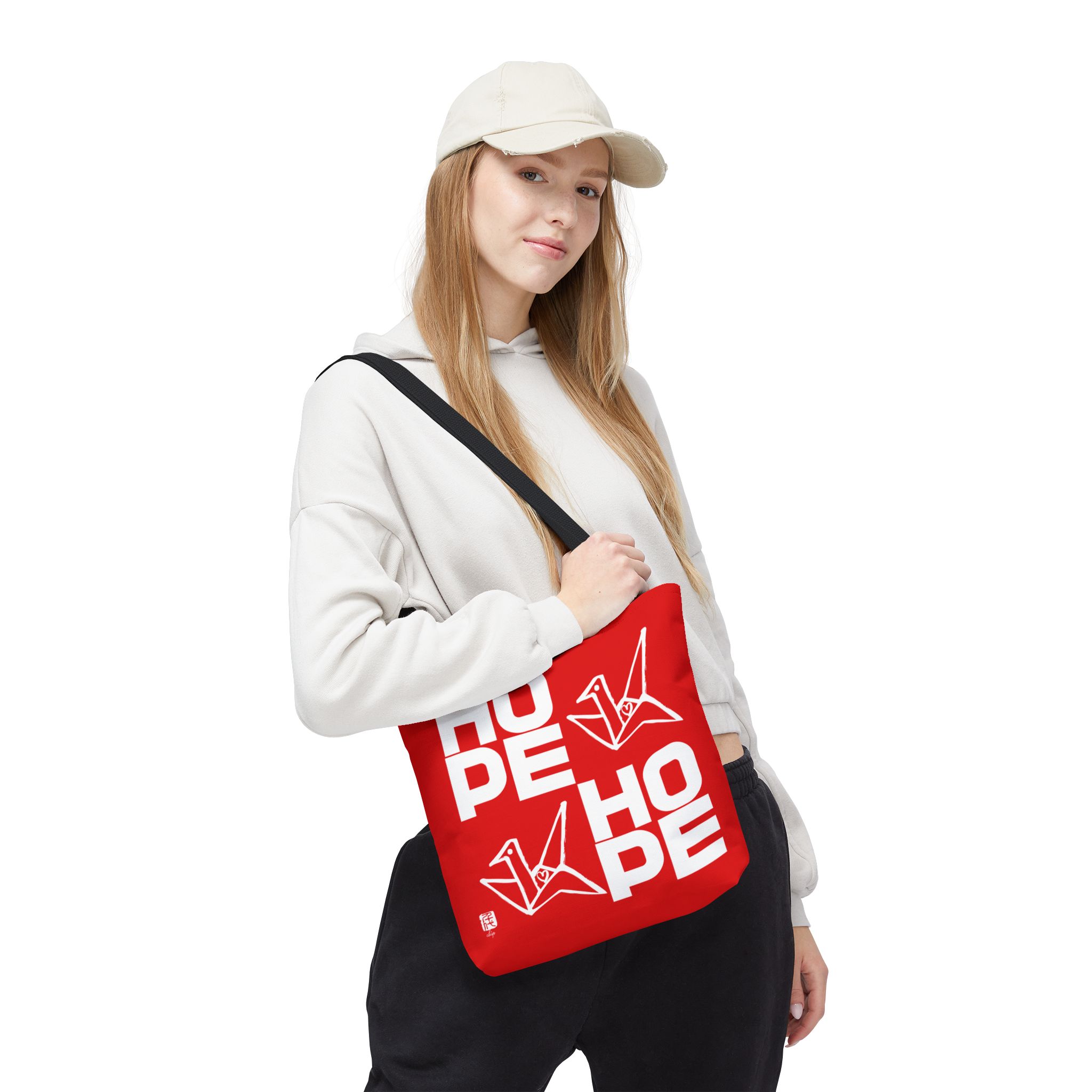 RED Hope Origami Tote Bag - Image 5