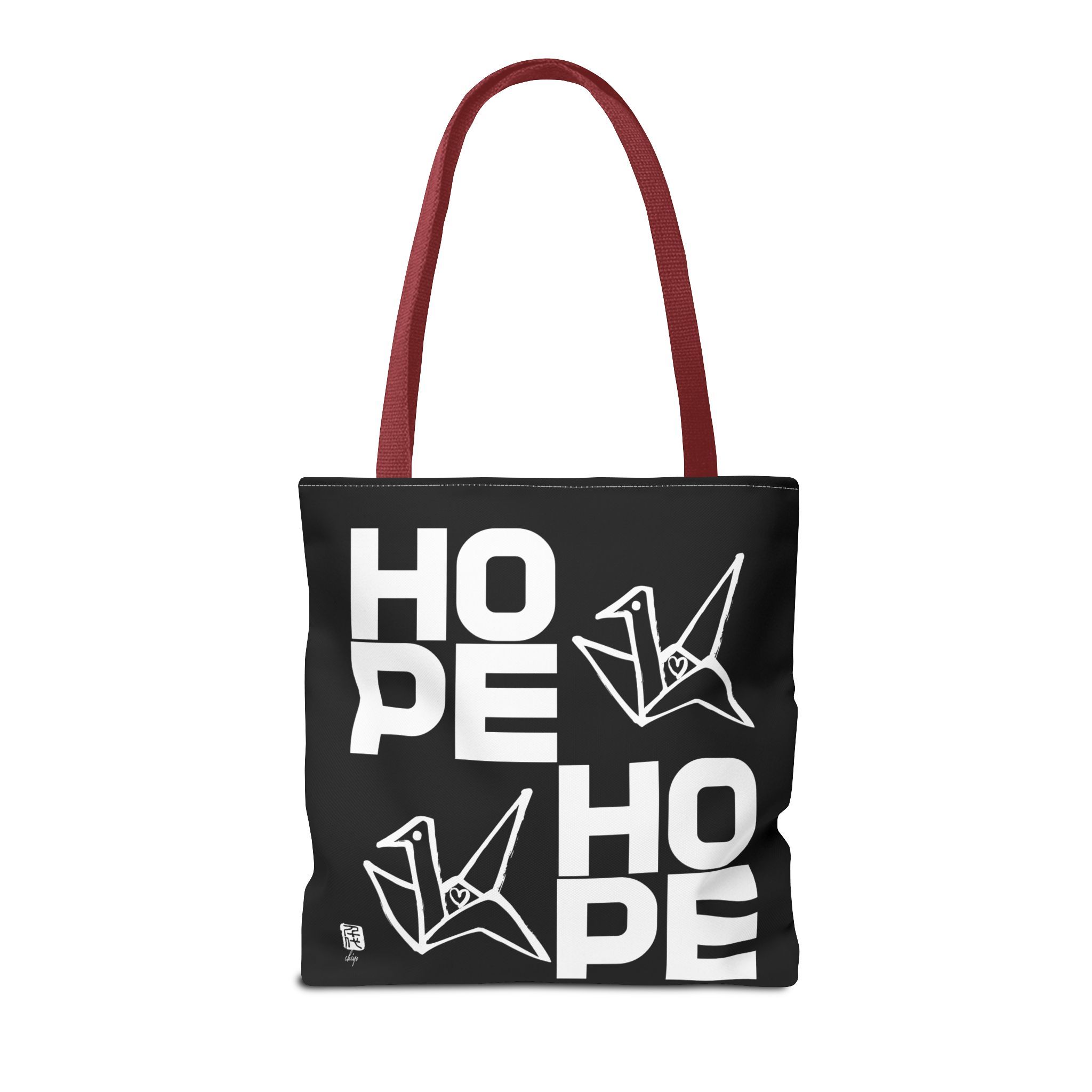 BLACK Hope Origami Tote Bag - Image 5