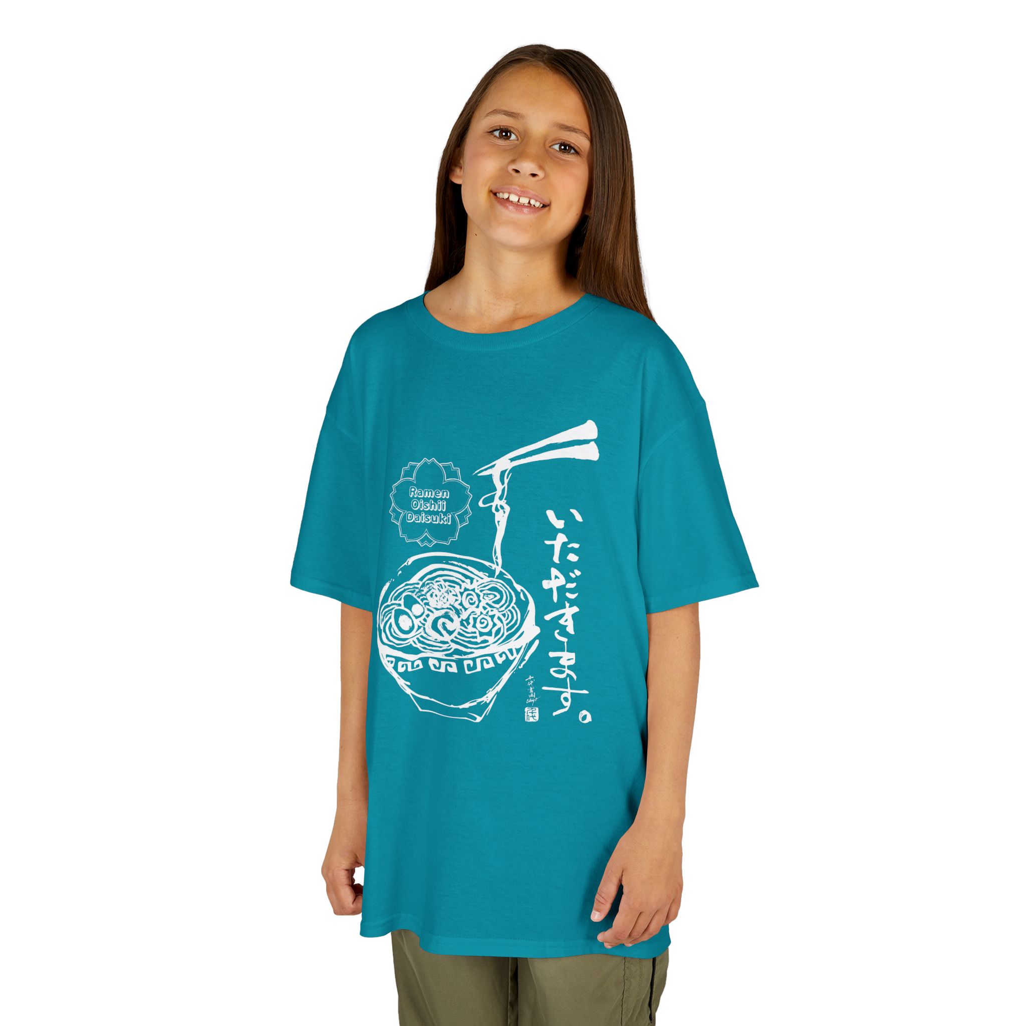Ramen Bowl 'Itadakimasu' Youth Tee - Image 8