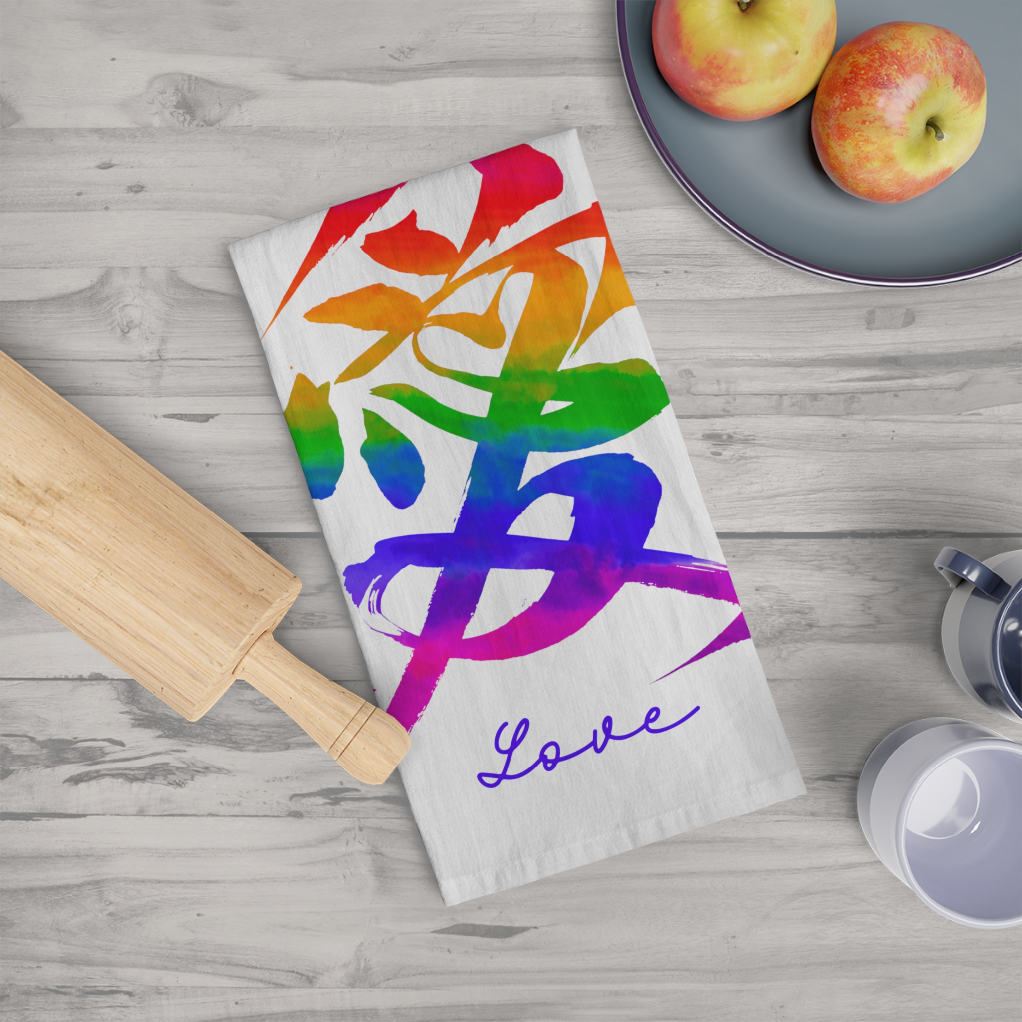 "Love" Tea Towel - Image 2